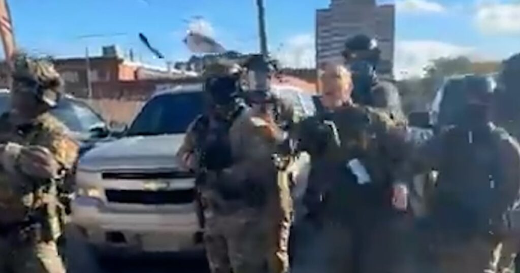 Border Patrol commander appears to throw tear gas Border Patrol commander appears to throw tear gas