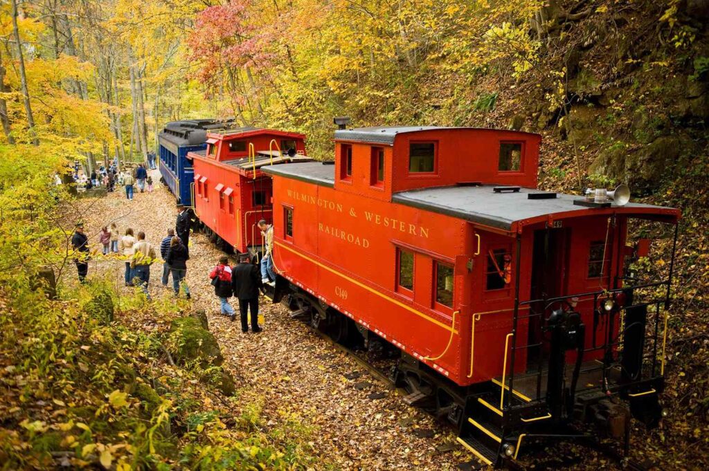 Delaware’s Most Scenic Fall Train Ride Is Back With an Open-air Hay Wagon—and Just in Time for Fall Foliage Delaware's Most Scenic Fall Train Ride Is Back With an Open-air Hay Wagon—and Just in Time for Fall Foliage