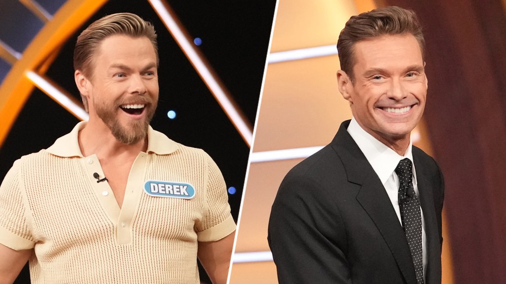Derek Hough Reacts To Ryan Seacrest’s ‘Wheel of Fortune’ Claim Derek Hough Reacts To Ryan Seacrest's 'Wheel of Fortune' Claim