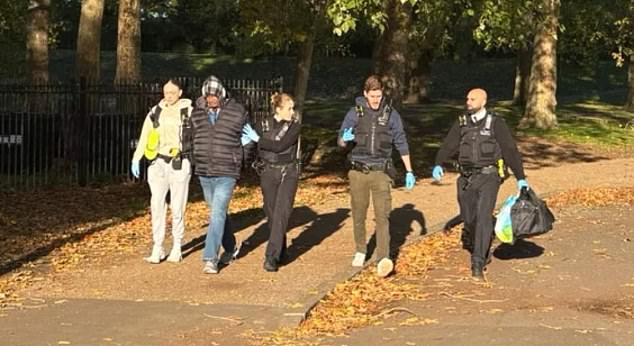 Moment fugitive Epping sex attack migrant is arrested in north London after his accidental release sparked three day hunt This is the moment Hadush Kebatu (second from left) was arrested by Met Police officers in Finsbury Park, north London