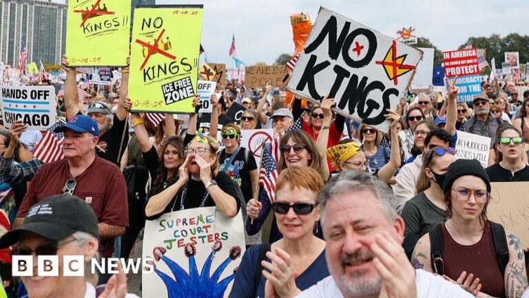 No Kings protests draw huge crowds at anti-Trump rallies across US