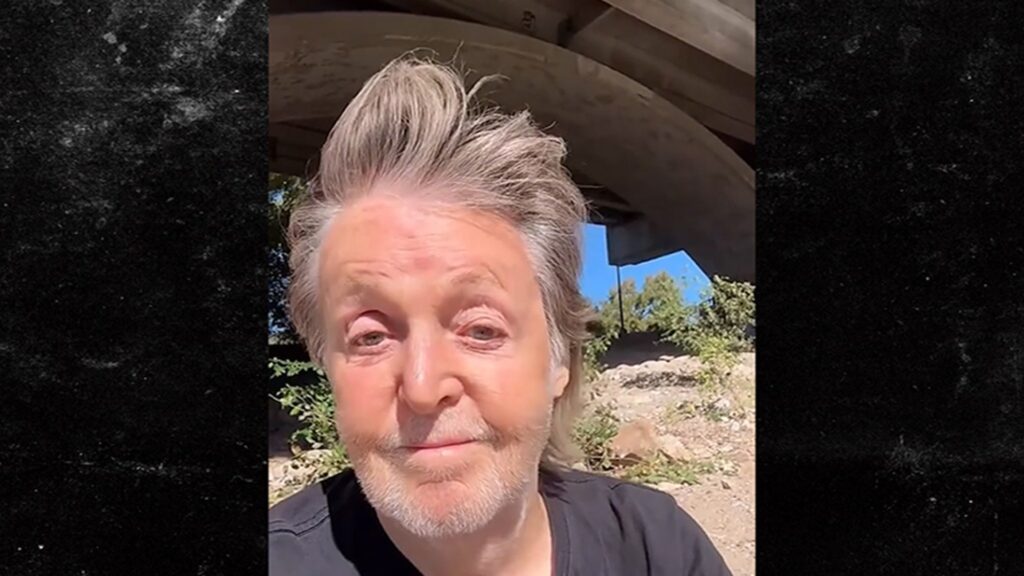 Paul McCartney Films River Under Overpass in Oklahoma Paul McCartney Films River Under Overpass in Oklahoma