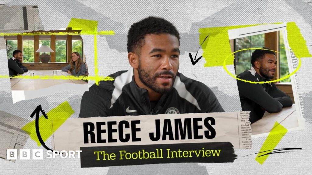 Reece James: Chelsea captain in his own words in BBC Sport’s Football Interview Kelly Somers graphic