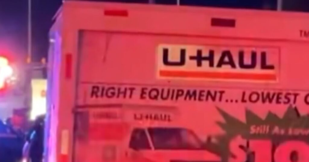 Shots fired as man drives U-Haul toward Coast Guard base Shots fired as man drives U-Haul toward Coast Guard base