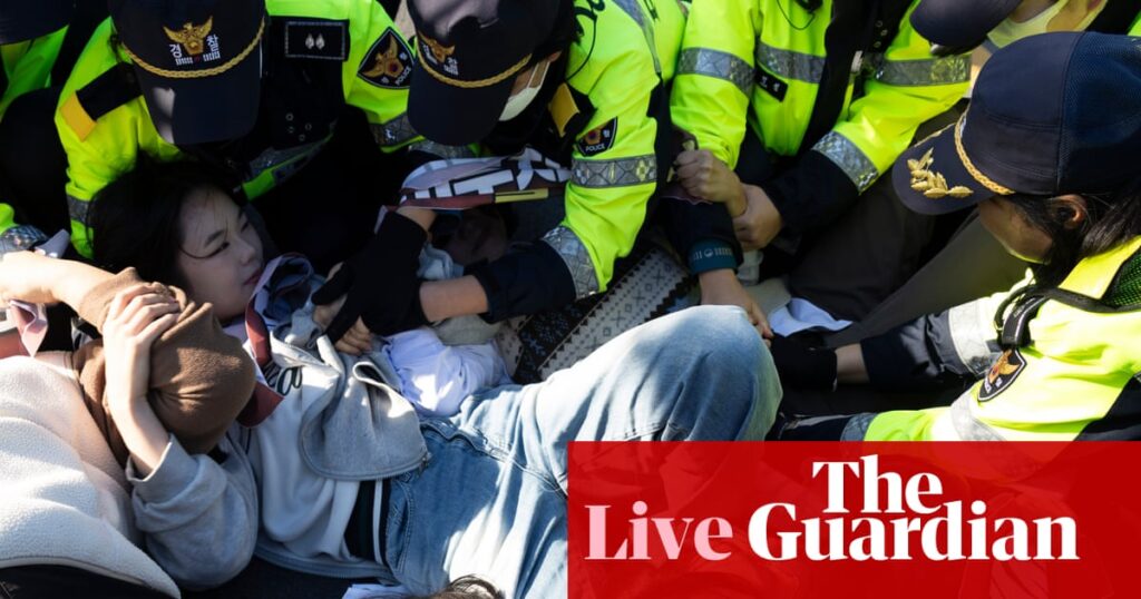 ‘No Trump’ protests in South Korea as US president finalises trade deal with Lee Jae Myung – US politics live | Donald Trump ‘No Trump’ protests in South Korea as US president finalises trade deal with Lee Jae Myung - US politics live | Donald Trump