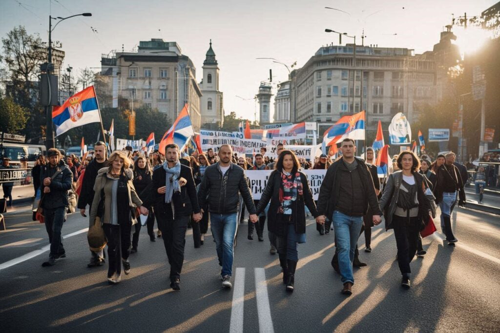 Serbia’s Novi Sad Unites in Solemn Railway Memorial: Students Lead Nationwide Tribute to Disaster Victims