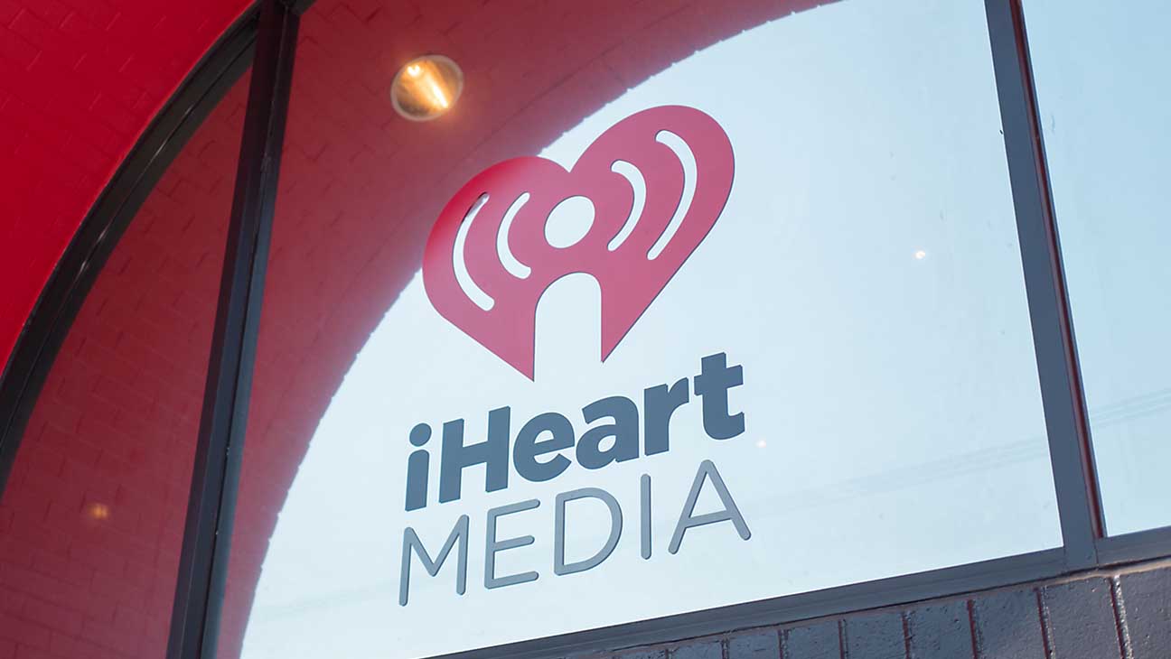 Sign at local headquarters of iHeartMedia in the South of Market (SoMa) neighborhood of San Francisco, California, October 13, 2017.