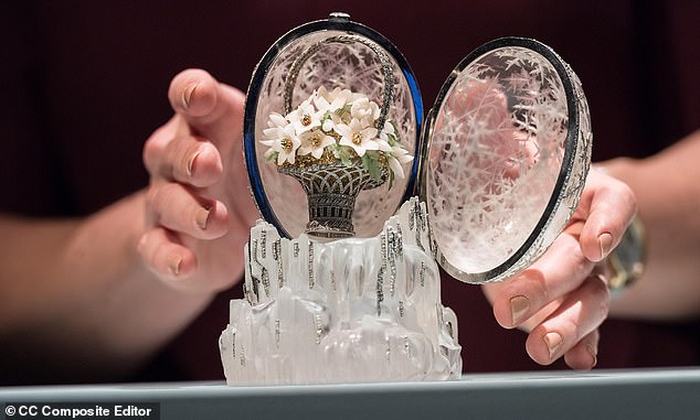 A rare, diamond-encrusted Fabergé egg crafted for Russian royalty is set to fetch an eye-watering £20 million in a record-breaking Christie's auction that begins today