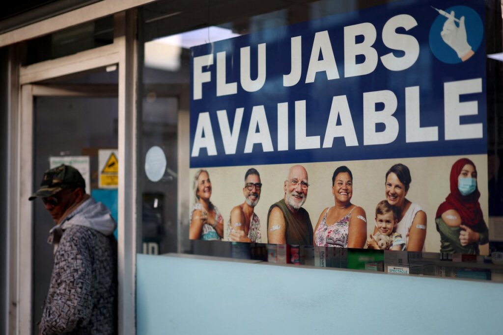 Where in the UK is most affected by the flu surge as pressure mounts on hospitals