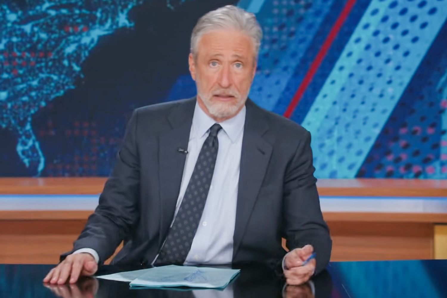 Jon Stewart compares Pete Hegseth to 'The Boys' villain Homelander