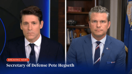 Tony Dokoupil Interviews Pete Hegseth In 'CBS Evening News' Debut