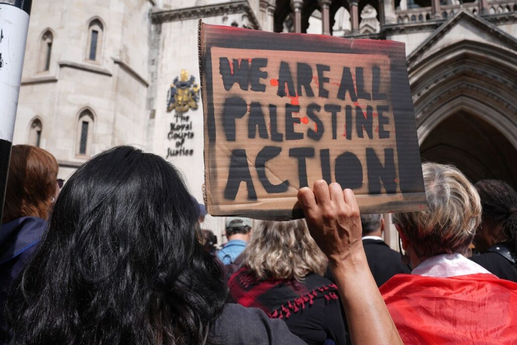 Palestine Action terror ban ruled unlawful by High Court Palestine Action terror ban ruled unlawful by High Court