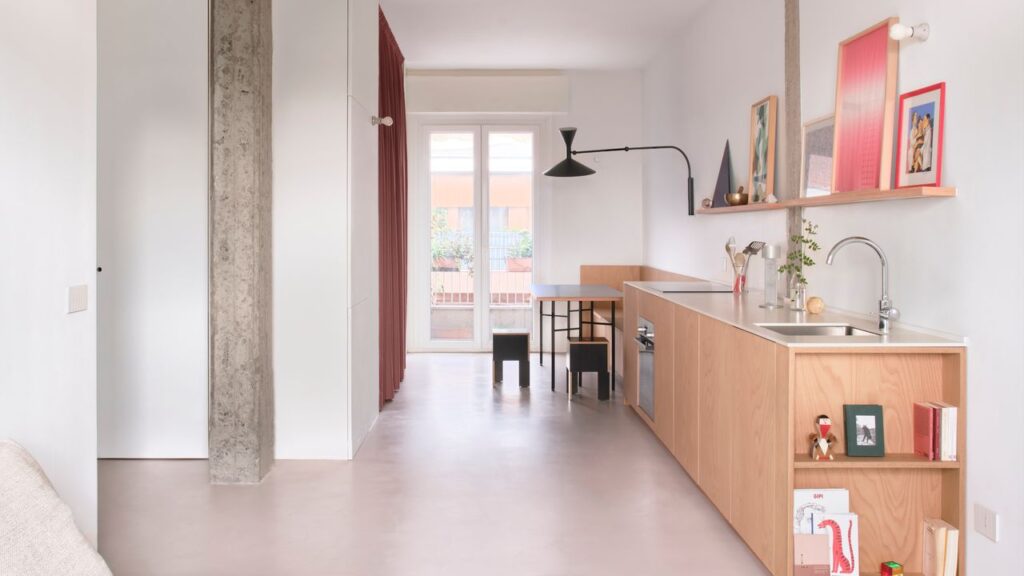 4 Small Space Renovation Tips To Steal From This 484-Square-Foot Milan Apartment