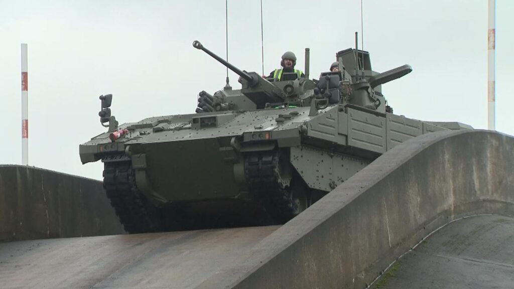 The Army's Ajax military vehicle, which was involved in multiple safety incidents last year