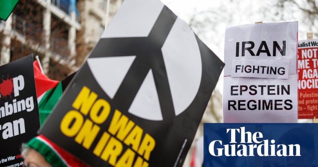 Thousands march on US embassy in London calling for end of strikes in Iran | Protest