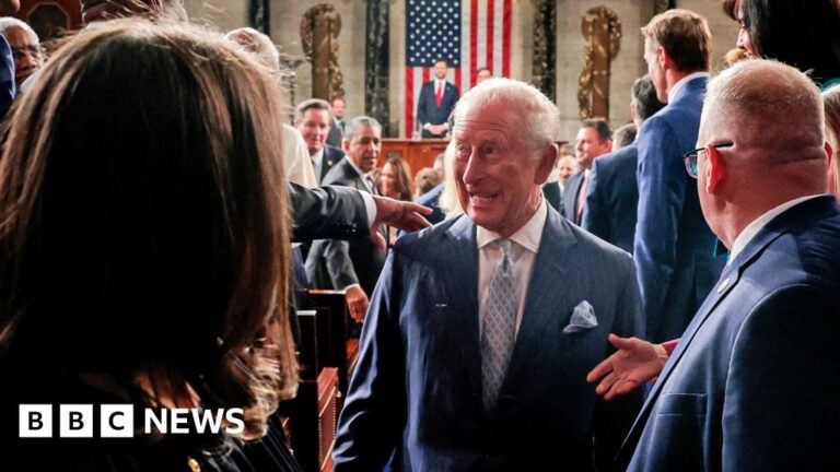 King gets ovation for Congress speech warning of volatile world