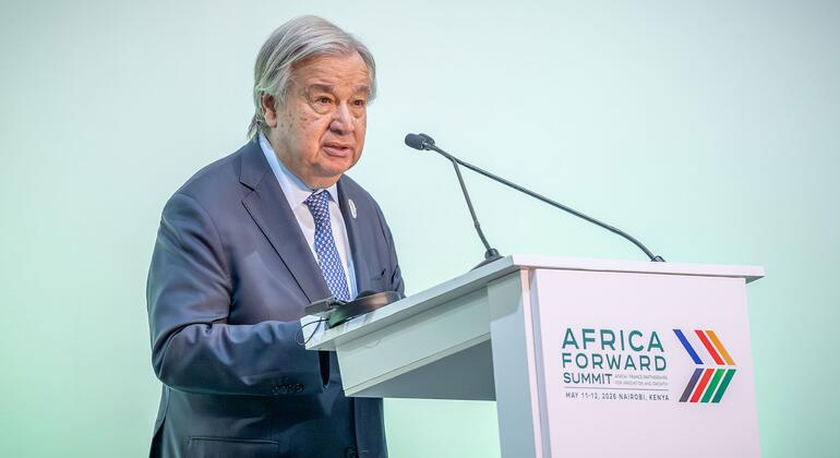 Guterres highlights Africa’s leadership in speech to summit in Nairobi 