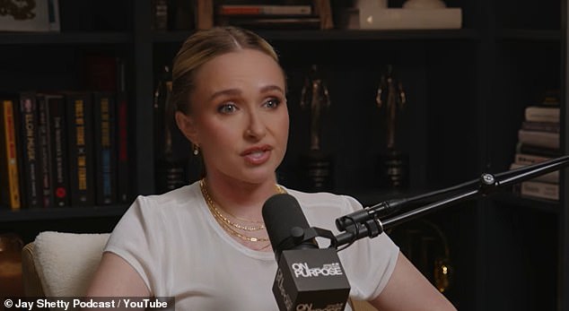 Hayden Panettiere broke down in tears as she relived a traumatic experience which saw her put in bed with an 'very famous man' when she was aged just 18