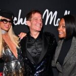 Paris Hilton, Jeff Beacher and Tiffany Haddish at The Hollywood Roosevelt on May 9 in Los Angeles.