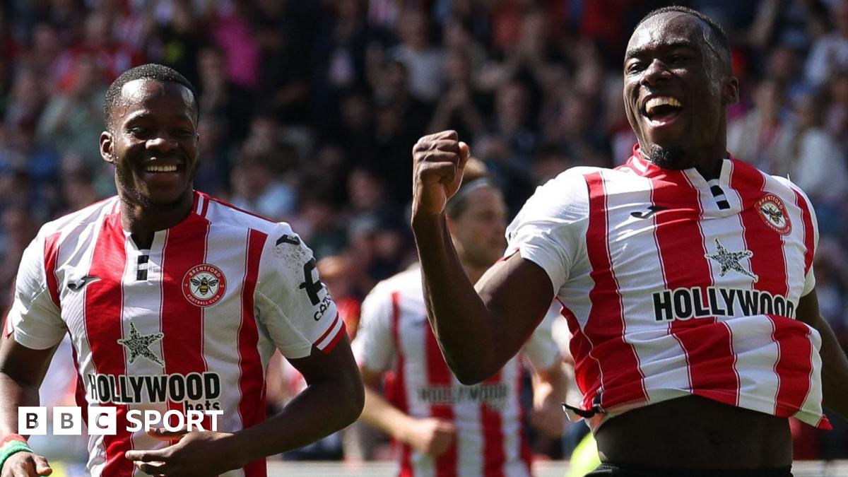 Michael Kayode celebrates