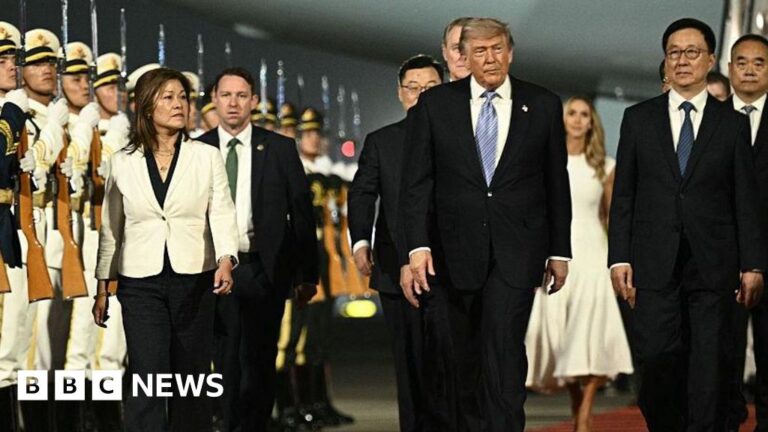 Trade, Iran and Taiwan on the agenda as Trump arrives in China for high-stakes talks with Xi