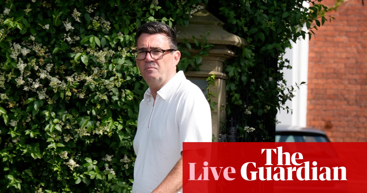 Burnham could become PM on 17 July based on Labour leadership contest timetable – UK politics live | Politics