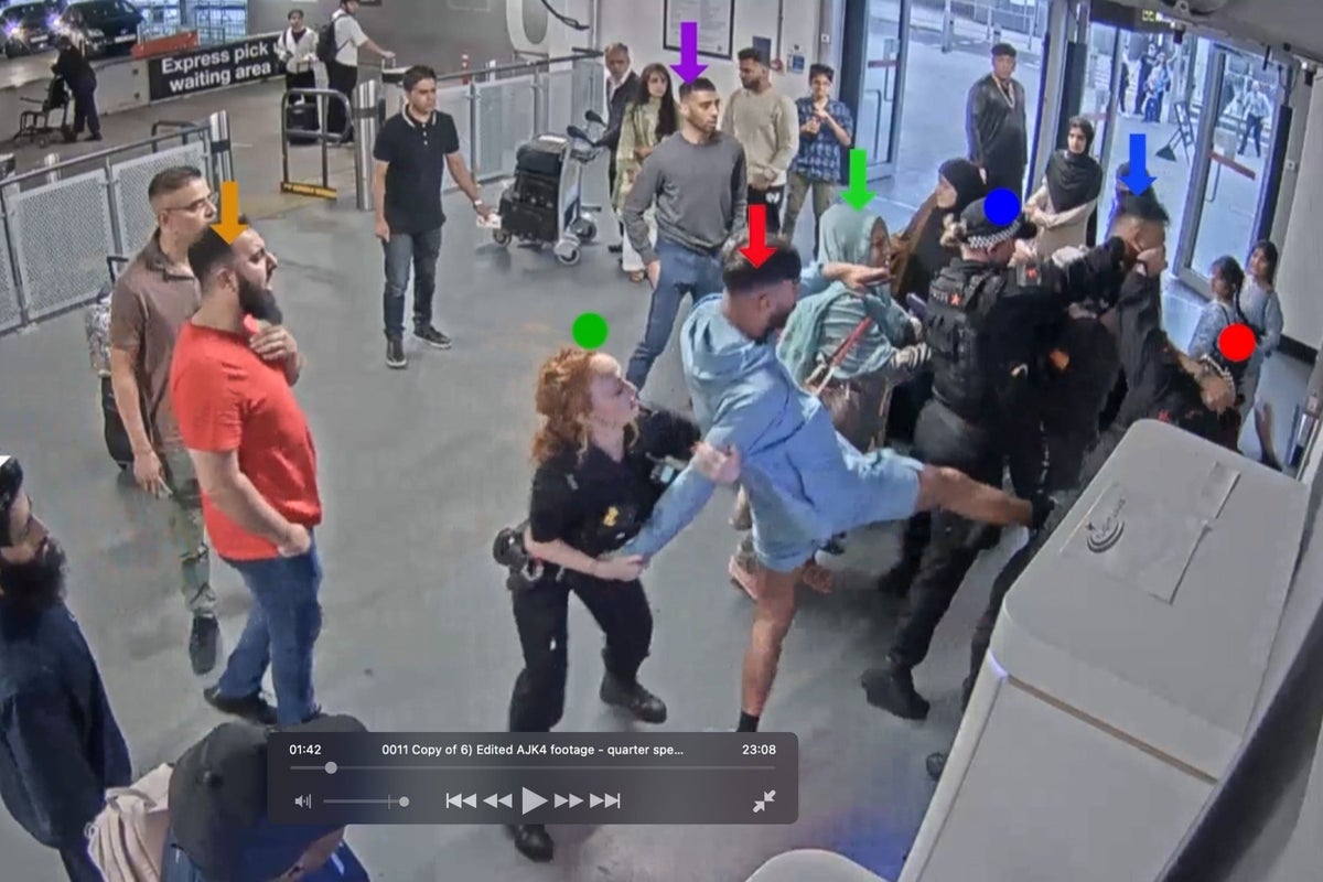 Female police officer punched in Manchester airport assault urges attacker to ‘show remorse’