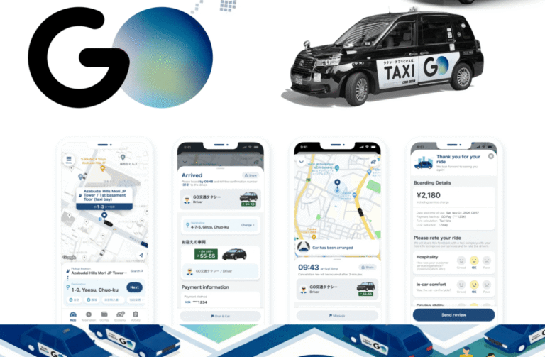 Japan's taxi hailing app