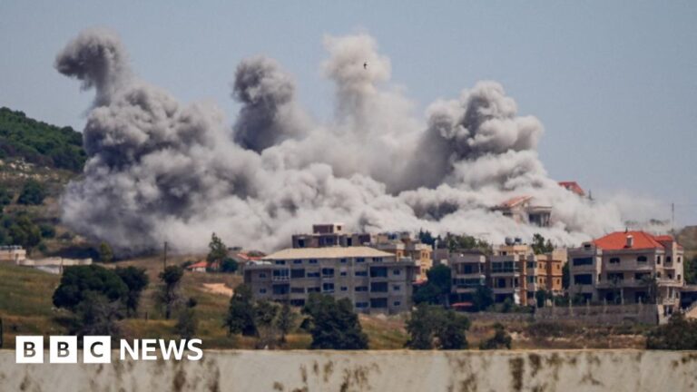Israeli strikes kill nine in Lebanon as Hezbollah fires rockets over border