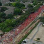 La marea naranja invade las calles rumbo al partido de Países Bajos