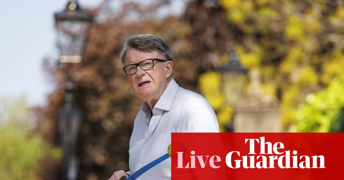 No 10 braced for ‘excruciating’ revelations as messages between Mandelson and ministers to be released – UK politics live