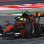 McLaren's Lando Norris in second practice for the Barcelona-Catalunya Grand Prix