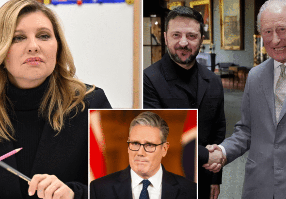 President Zelensky reveals his wife sent regards to King Charles before Keir Starmer
