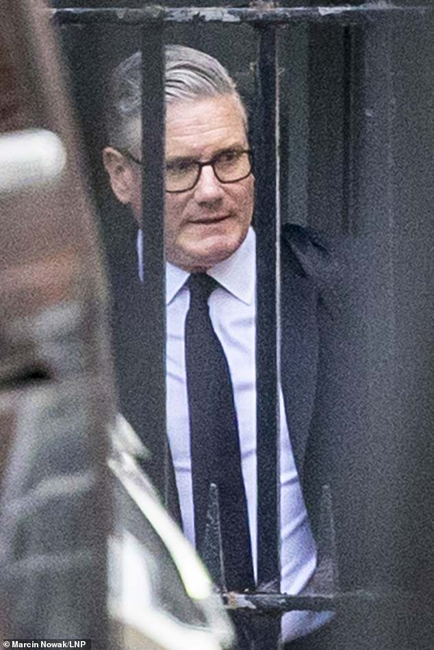 Keir Starmer was keeping a low profile in Downing Street today as he braces for a treasure trove of 'cringe' messages between ministers, aides and Peter Mandelson to be released