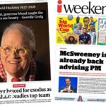 The Papers: 'Starmer braced for exodus' and 'Giant of art'