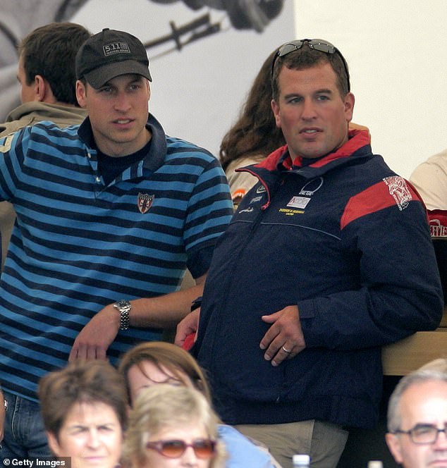 When Peter Phillips wed Autumn Kelly in 2008, his cousin William (pictured) was 'deeply unhappy' with him due to a controversial £500,000 HELLO! deal