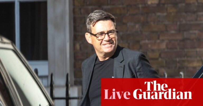Andy Burnham to become new prime minister and lay out ‘10-year plan’ for the UK in No 10 speech - UK politics live | Politics
