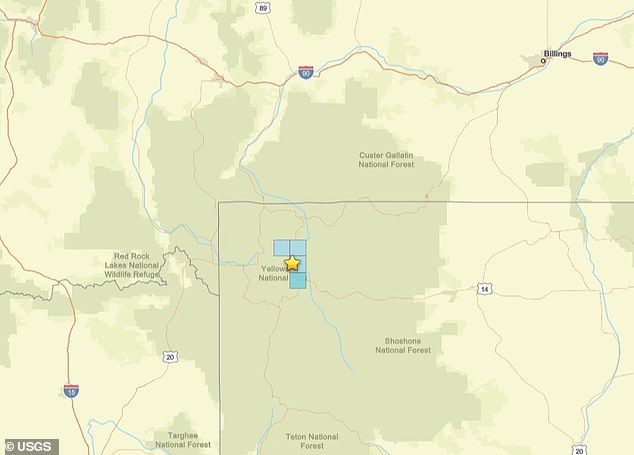 A magnitude 3.3 earthquake has been detected just miles from the caldera of the Yellowstone supervolcano in Wyoming