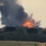 A huge explosion has rocked homes across Essex after a huge blaze erupted at an industrial unit in Southend Road, between East Hanningfield and Rettendon