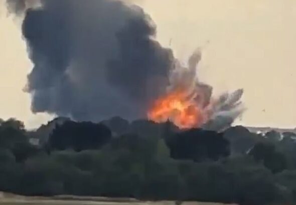A huge explosion has rocked homes across Essex after a huge blaze erupted at an industrial unit in Southend Road, between East Hanningfield and Rettendon