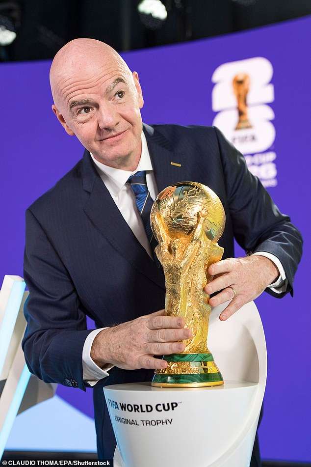 FIFA president Gianni Infantino has faced calls to quit over a plan to sell World Cup shares