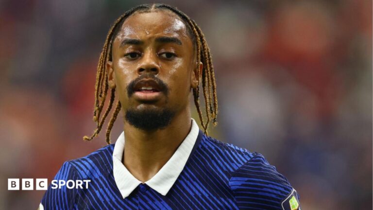 PSG winger Bradley Barcola