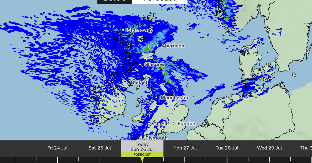 Met Office names exact time 35 UK areas face heavy rain on Sunday - full list | Weather | News