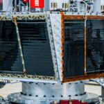 The Earendil-1 satellite with its mirrors.