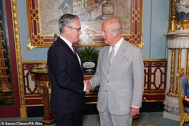 Keir Starmer's resignation was accepted by the King at an audience in Buckingham Palace today