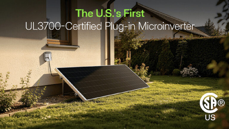 The First UL 3700-Compliant Plug-In Solar Microinverter Is Now Available In The US
