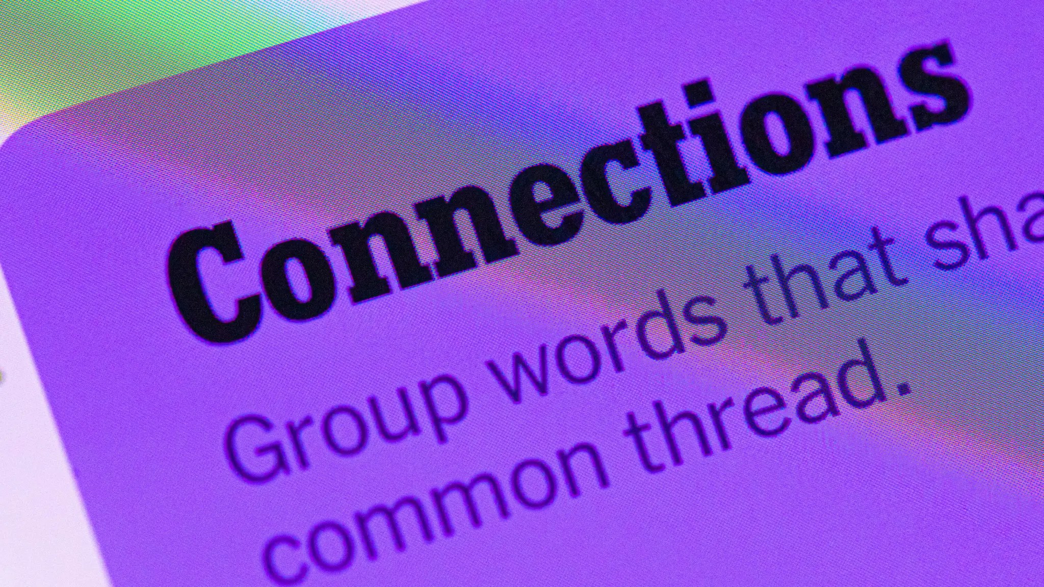 Connections puzzle logo