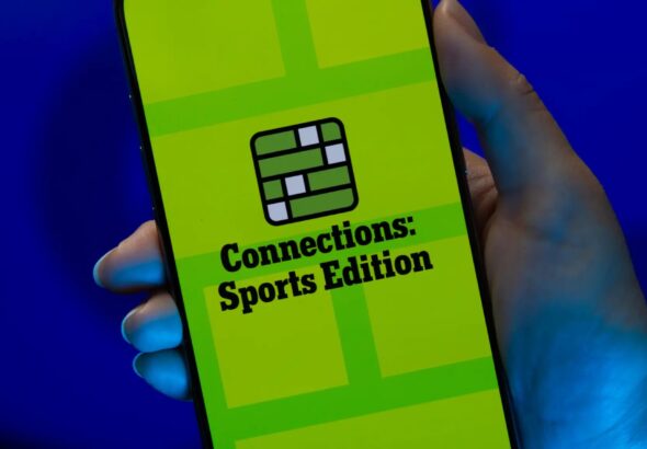 Connections: Sports Edition logo on a phone