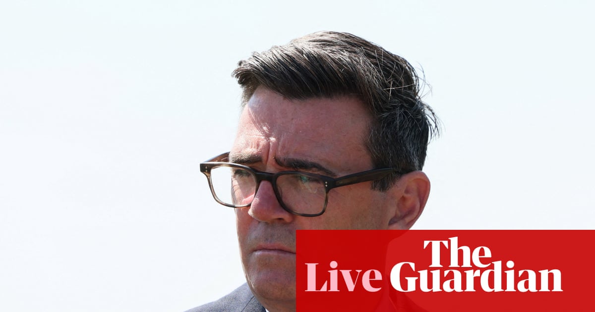 Andy Burnham says he’s ‘increasingly confident’ early release of PC Harper killers can be prevented - UK politics live | Politics