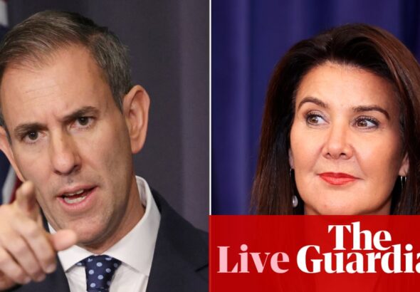 Australia politics live: Hume denies Chalmers’ claims that Coalition would ‘end super as we know it’; NAB profits rise as customers show signs of stress